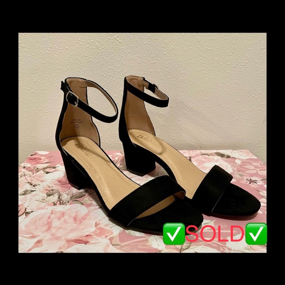 ✅✅SOLD✅✅BellaMarie Short Heel Suede Shoes
